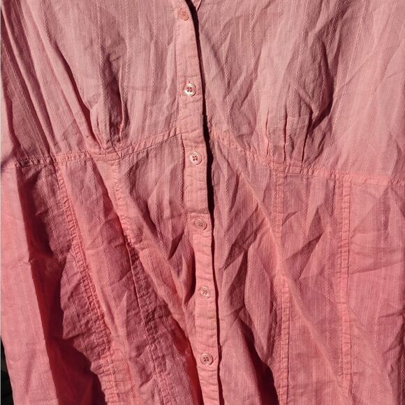 Pink Button Down Top - Picture 3 of 9